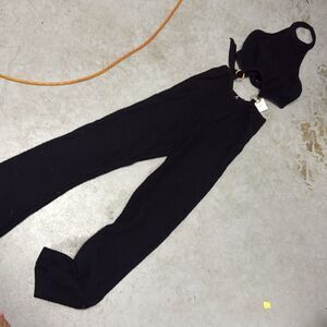 LOVERS and FRIENDS - NWT - Size Medium - Knit Cut Out Halter Jumpsuit